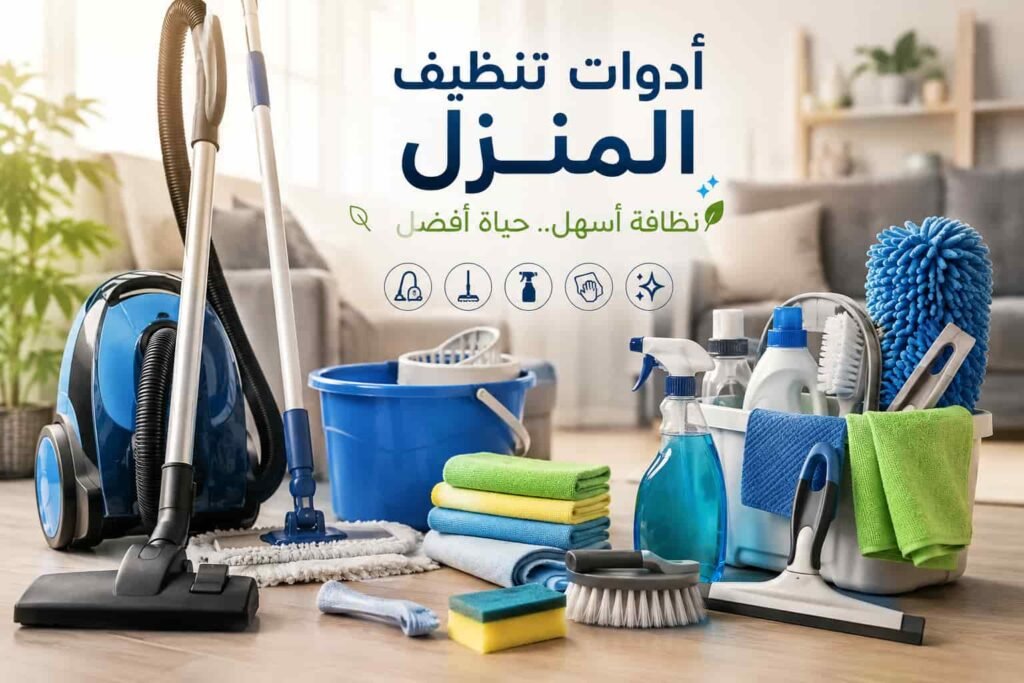 اسماء أدوات تنظيف المنزل