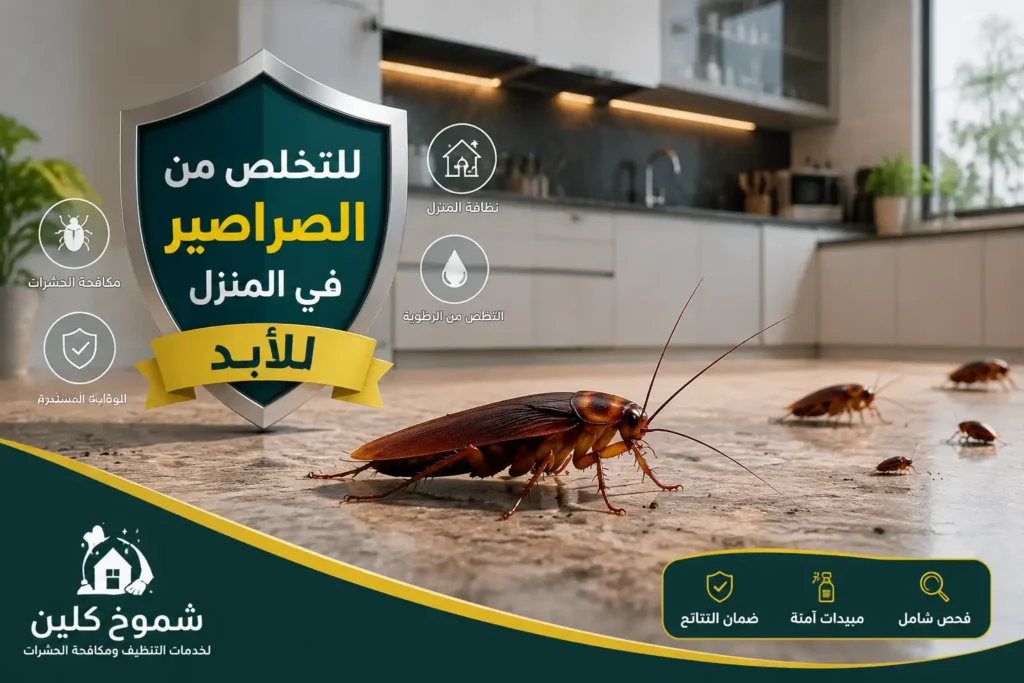 للتخلص من الصراصير في المنزل للأبد