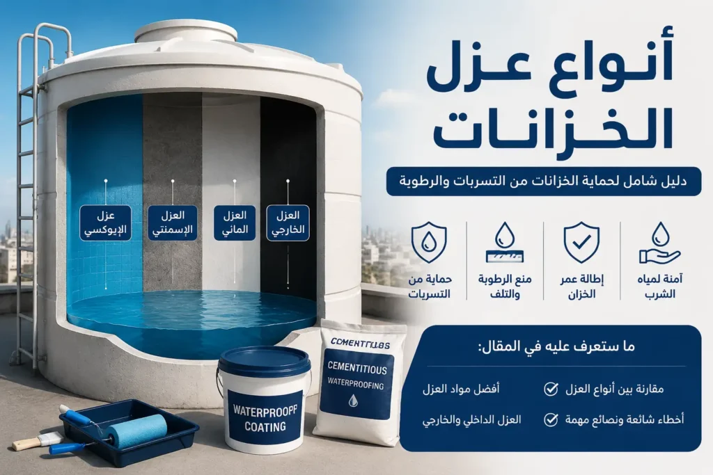 أنواع عزل الخزانات